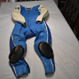 Race/Riding Leathers, White/Blue