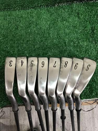 STS II Ti-F Brass Weighted Iron Set 3-9, SW With Seniors Graphite Shafts