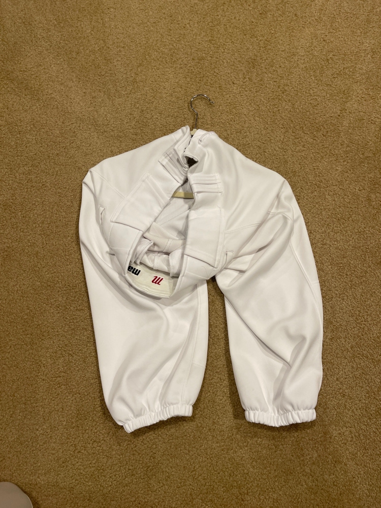 White Used Small Marucci Game Pants