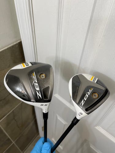 TaylorMade RBZ STAGE 2 Driver 9.5* & FairwayWood 15* Stiff Flex Right Handed