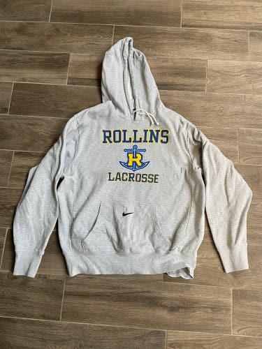 Nike Rollins College Lacrosse Hoodie - Large