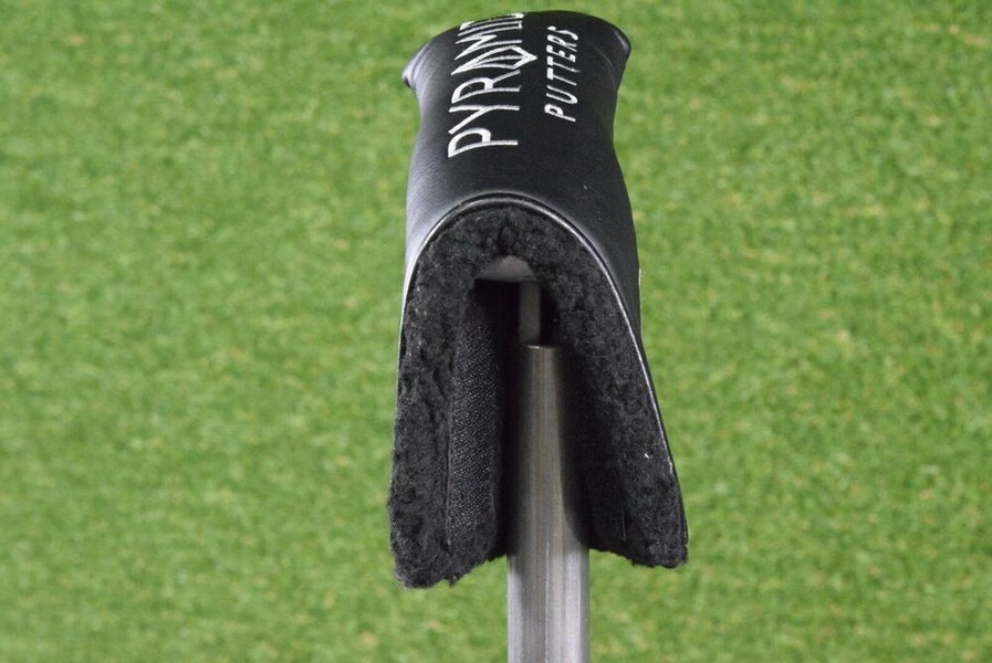 PYRAMID PUTTERS BLADE PUTTER HEADCOVER, BLACK SILVER