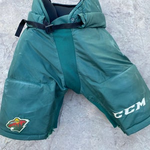 CCM HP70 Pro Stock Hockey Pants Medium Minnesota Wild Green 3418