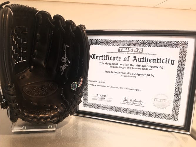Roger Clemens Autographed Louisville Slugger TPX PRO Baseball Glove 12.5"