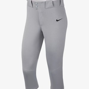 VGC Nike Vapor Pro 3/4 Dri Fit Softball Pants Grey Size Small (4-6)