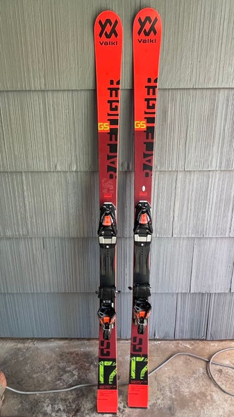 Volkl Racetiger GS Skis 156cm w/ Marker TCX 10 Bindings
