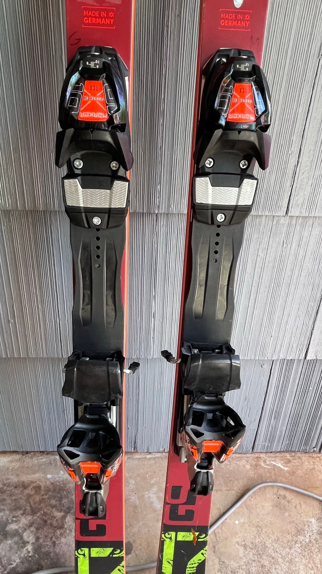 Volkl Racetiger GS Skis 156cm w/ Marker TCX 10 Bindings