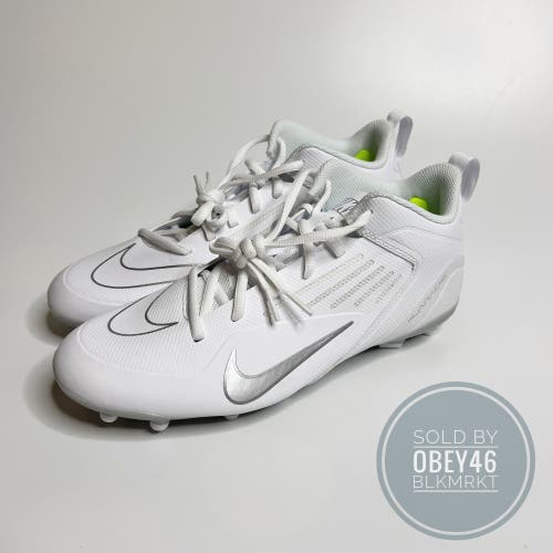 Nike Alpha Huarache 8 Varsity LAX Lacrosse Cleats Shoes CZ6558-100 Size 11