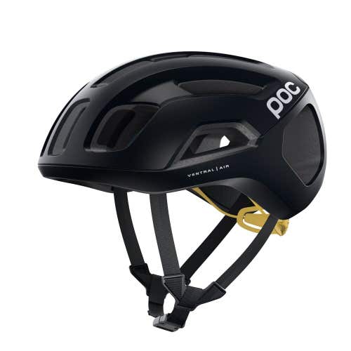 NIB POC Ventral Air Spin Bike Helmet Uranium Black Sulfur Matte Small (50-56)