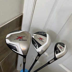 Callaway X Series Driver 10.5* & 3 Wood & 4 Hybrid Stiff Flex Right Handed