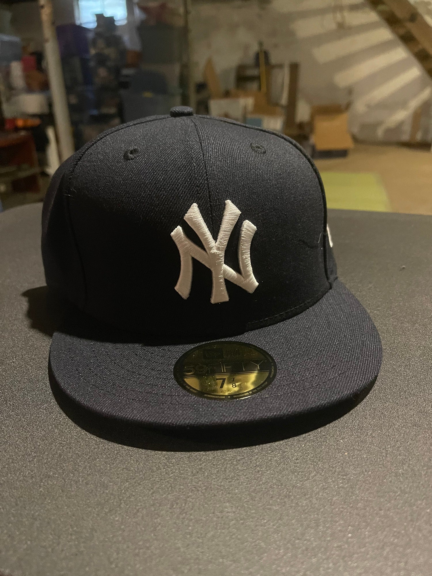 Baby Blue Yankees Hat Size 6 7/8