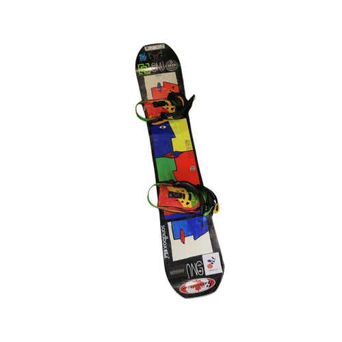 Used Gnu Forest Bailey Head Space 145 Cm Men's Snowboard Combo