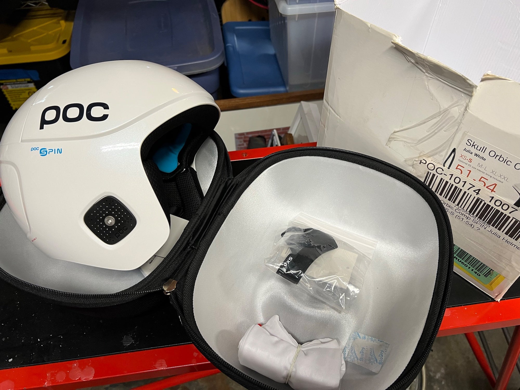 NEW POC skull orbic X SPIN white ski helmet small | SidelineSwap