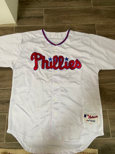 Majestic Philadelphia Phillies Chase Utley Jersey Size 48