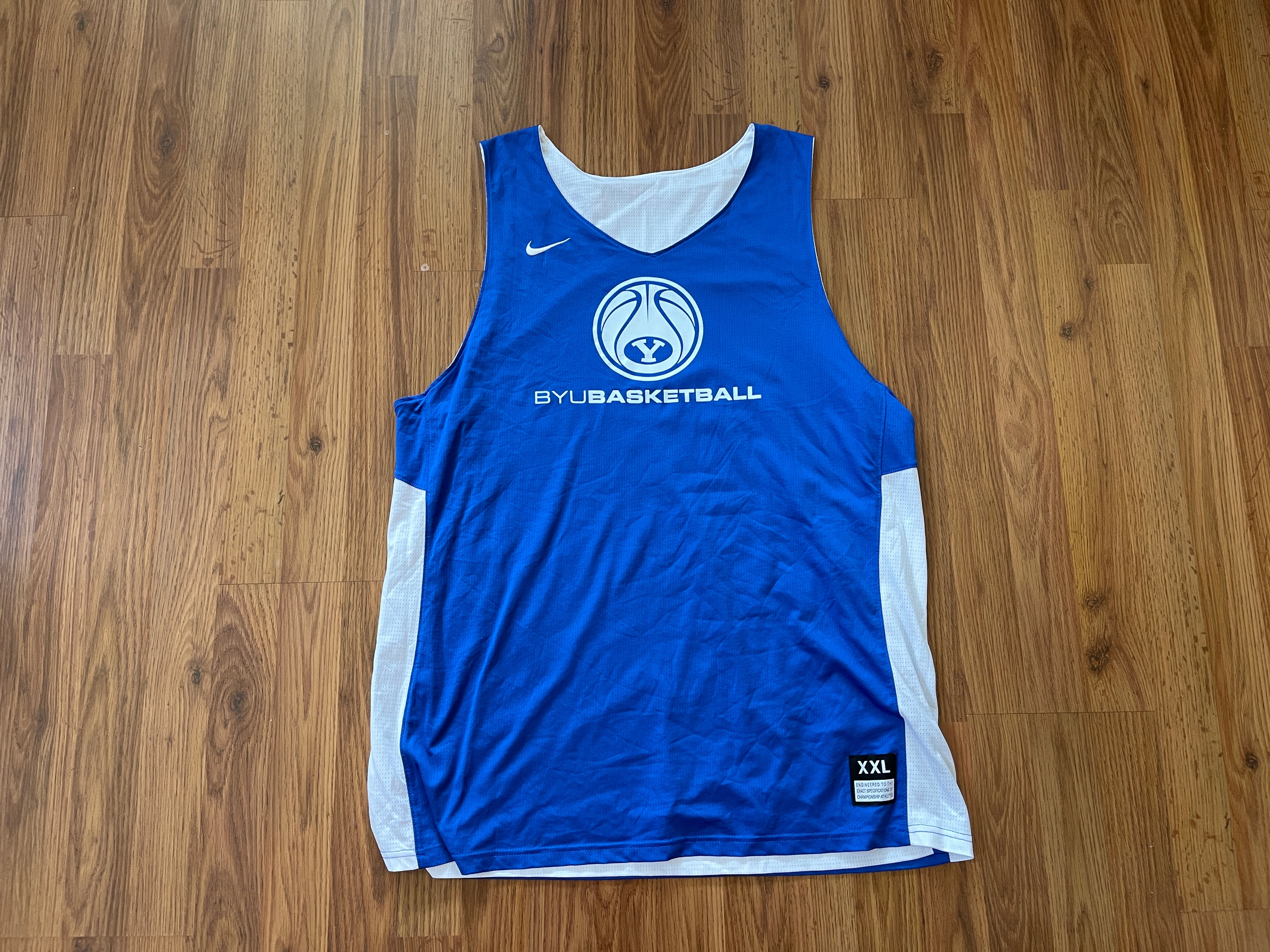 BYU Cougars NCAA BASKETBALL CAMP Nike Reversible Size 2XL XXL Practice  Jersey!