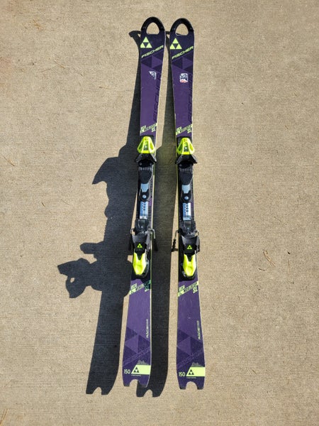 Used RC4 Fischer 150 RC4 Worldcup SL race ski with 2022 RC4 Race Bindings Z11 Freeflex