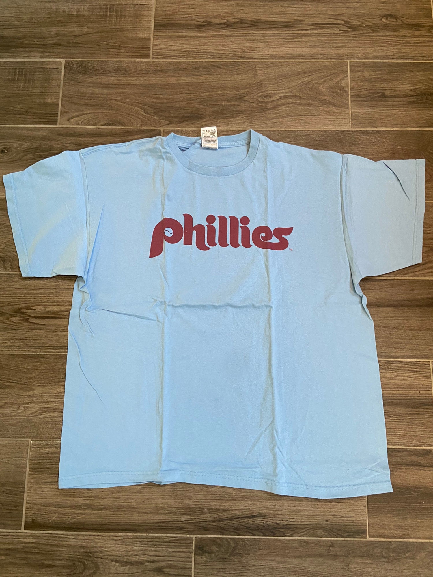 Vintage MLB Philadelphia Phillies Tee Shirt 1990 Size XL Made in USA