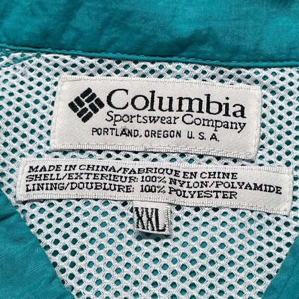 Columbia PFG Button Up Shirt Men 2XL Blue Fishing Outdoors Pockets Hike USA