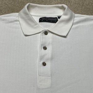 Reebok Polo Shirt Men XL Adult White Collared Vintage 90s Golf Tennis Gym Basic