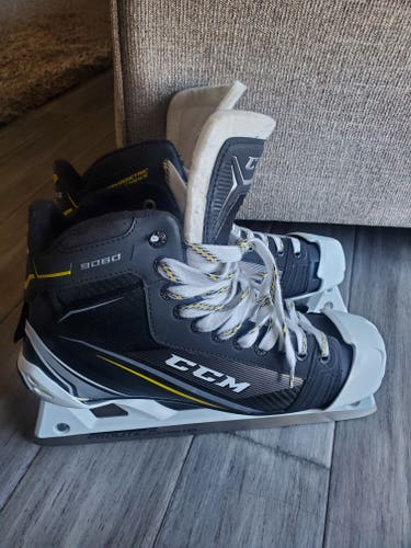 Senior Used CCM Tacks 9060 Hockey Goalie Skates Regular Width Size 11.5
