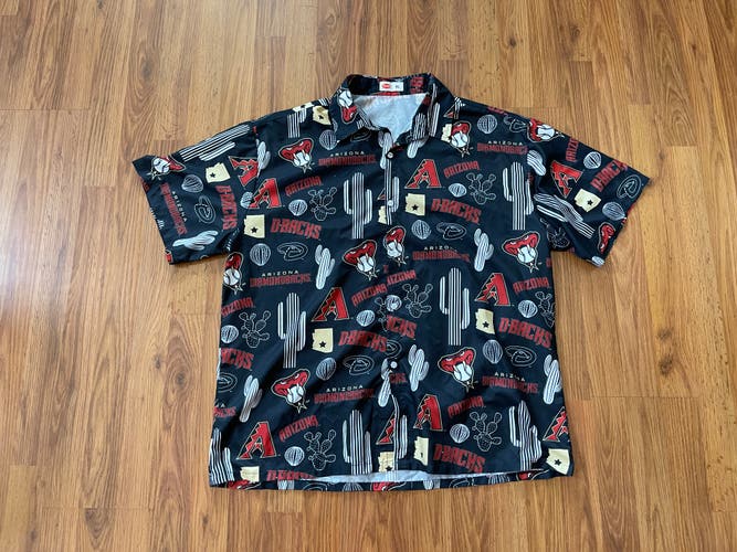 Arizona Diamondbacks Dbacks MLB BASEBALL 2021 SGA Size XL Hawaiian Camp Shirt!