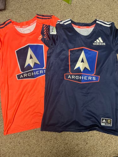 Blue & Orange Mazzone Archers Jerseys