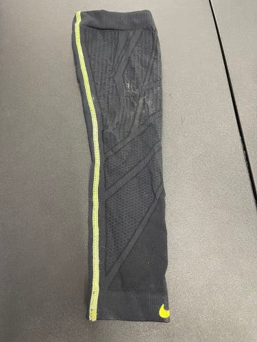 Nike Pro Combat Arm Sleeve Black Neon Yellow