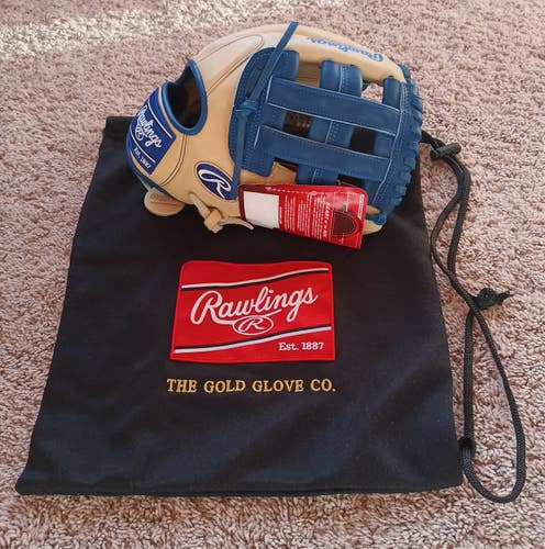 RARE NEW WITH TAG Rawlings Heart of the Hide 12.25 KB17 Blonde/Royal Blue Infield Baseball Glove