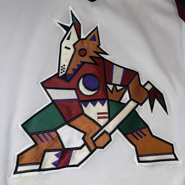 VINTAGE Phoenix Coyotes Jersey Adult Small White Starter Stitched