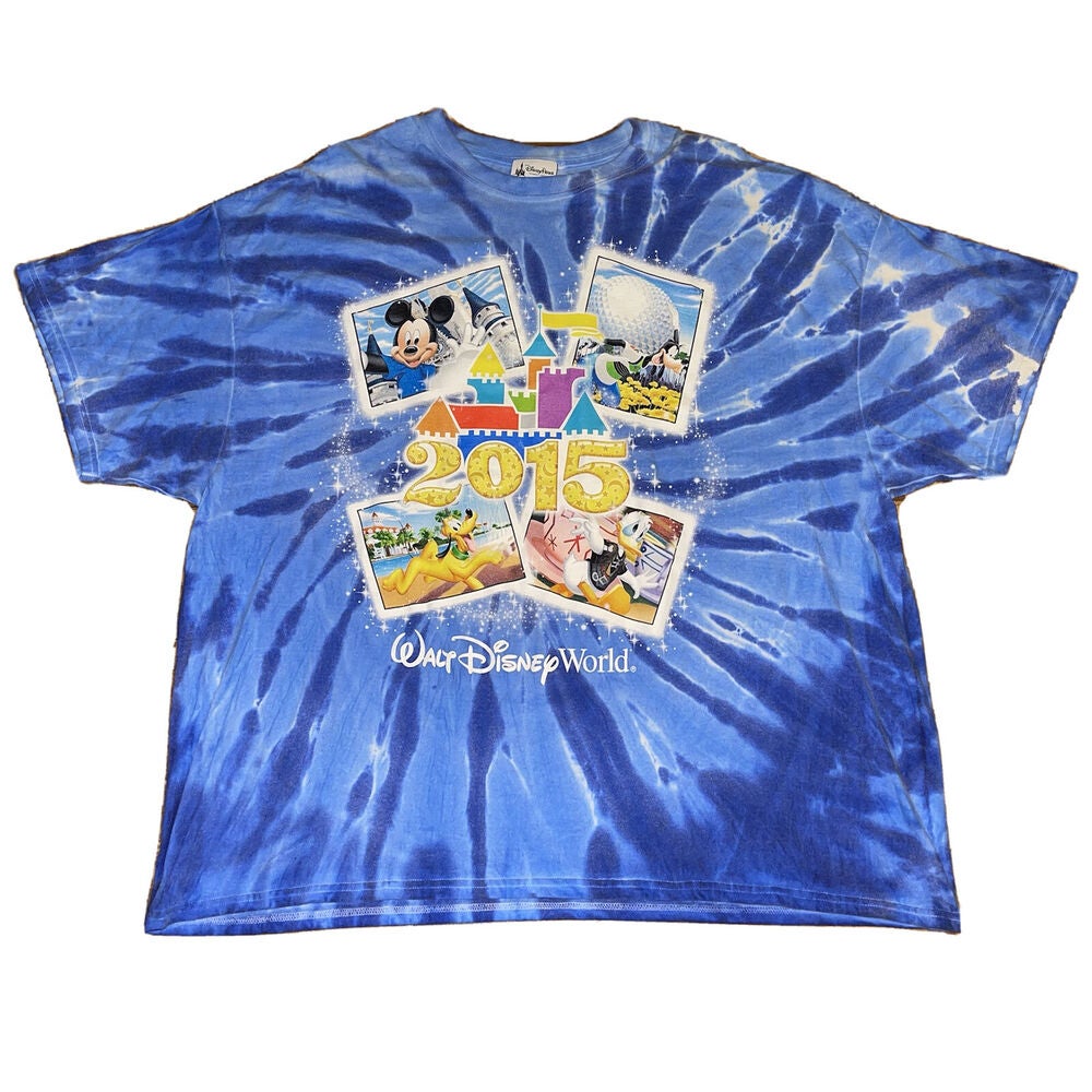Walt Disney World 15 Tie Dye T Shirt Size 2xl 3xl Mickey Mouse Sidelineswap
