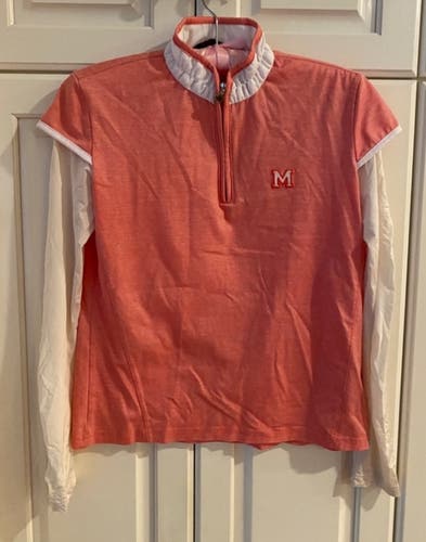 Golf Red Shirt with build in UV long sleeve