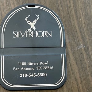 Silverhorn Golf Club SAN ANTONIO, TEXAS SUPER VINTAGE Plastic Golf Bag Tag!