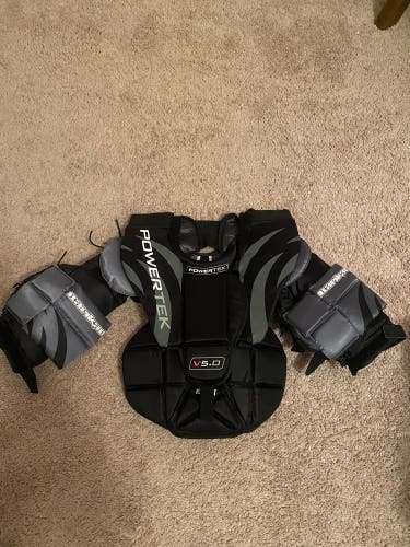 Youth hockey goalie chest protector