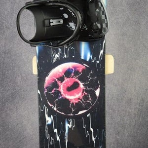 NEW PICCO "PROTON" SNOWBOARD SIZE 159 CM WITH NEW CHANRICH LARGE BINDINGS