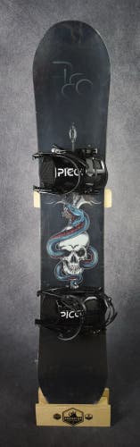 NEW PICCO "ARTHUR" SNOWBOARD SIZE 155 CM WITH NEW LARGE PICCO BINDINGS