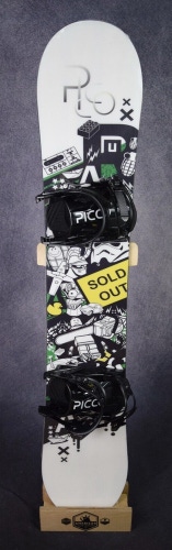 NEW PICCO "PRIVATE ARMY" SNOWBOARD SIZE 150 CM WITH NEW PICCO LARGE BINDINGS