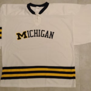 Athletic Knit H550 2011 Michigan Style Hockey Jersey Goalie-4XL-NEW- White