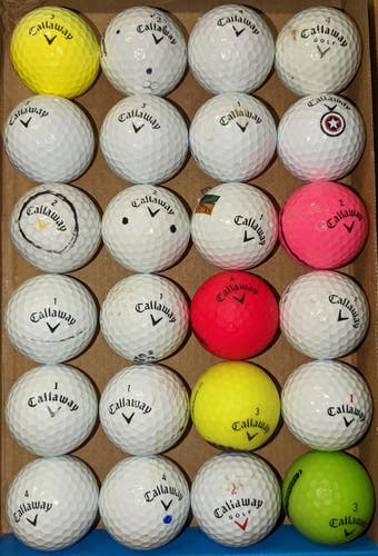 Used Callaway various Balls 24 Pack (2 Dozen) 3A