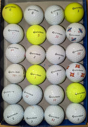 Used TaylorMade Balls 14 Golf Balls 4A