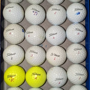 Used Titleist Pro V1x Balls 24 Pack (2 Dozen) mixed colors (4A)