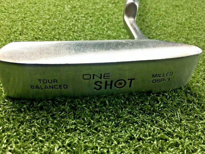 Knight Golf One Shot Blade Putter / RH / ~36" Steel / Nice Grip / mv6317