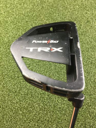 PowerBilt TRX Mallet Putter / RH ~35.5" Steel / NEW GRIP / gw5861