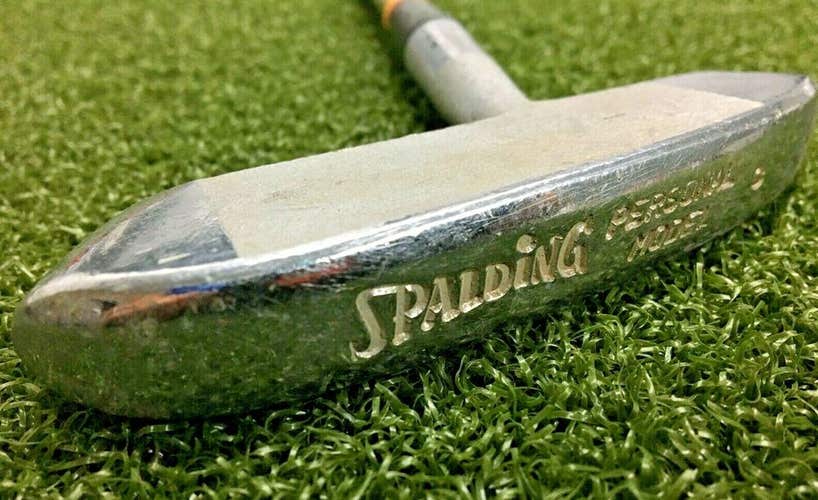 Spalding Personal Model Putter RH or LH / ~34" Steel / Nice Leather Grip /mm7160
