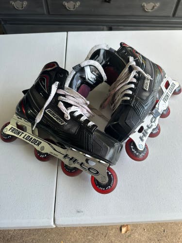 Used Bauer 10.5 Vapor X700 Goalie Roller Hockey Skates