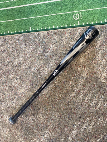 2022 Louisville Slugger Solo -11 USA 28” Baseball bat Lizard Skin Grip Great Condition