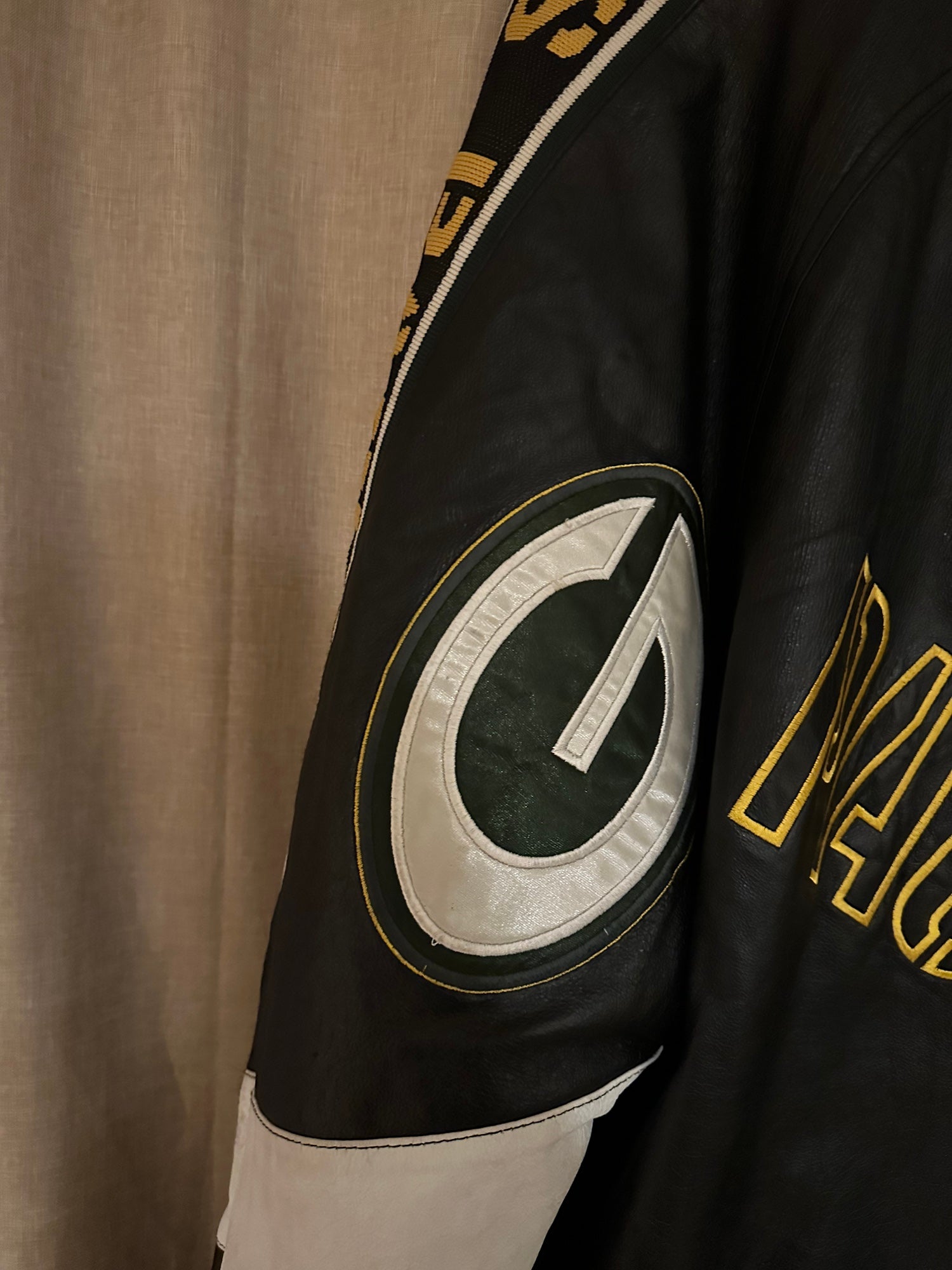 Vintage NFL Green Bay Packers Leather Jacket - GLJ