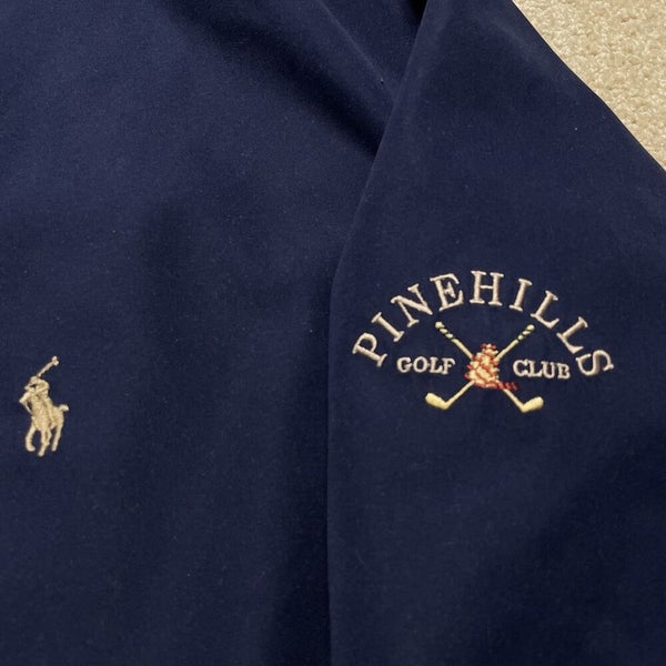 Pine Hills Golf Club Jacket Men XL Adult Blue Polo Ralph Lauren Harrington  Zip | SidelineSwap