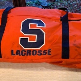 Syracuse lacrosse team issue gear travel bag