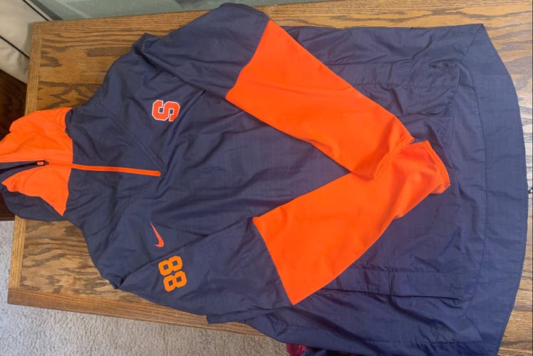 Syracuse lacrosse team issue 3/4 length windbreaker