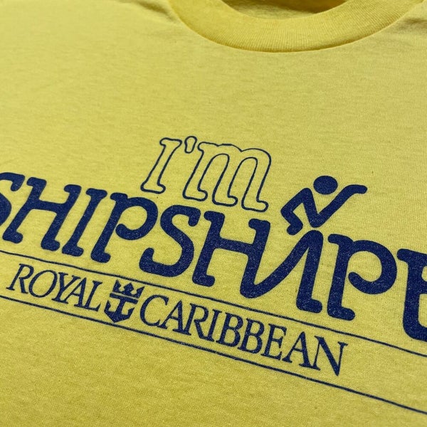 Royal Caribbean T Shirt Men Large Vintage 80s 90s Beach Cruise